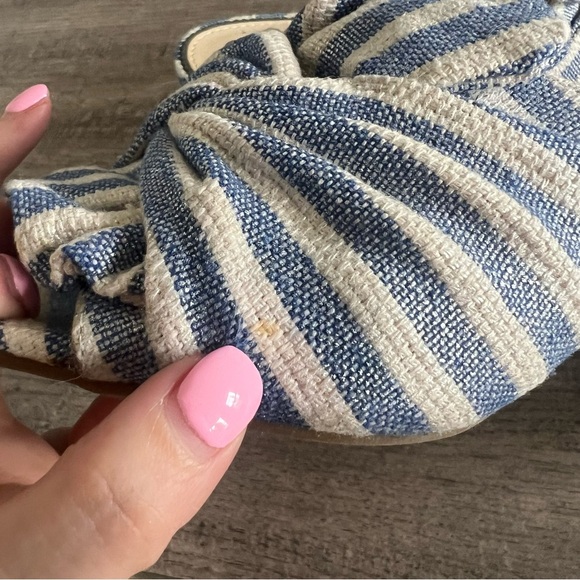 Sam Edelman Palma Blue and White Striped Women's Sandals 7 - Picture 5 of 8